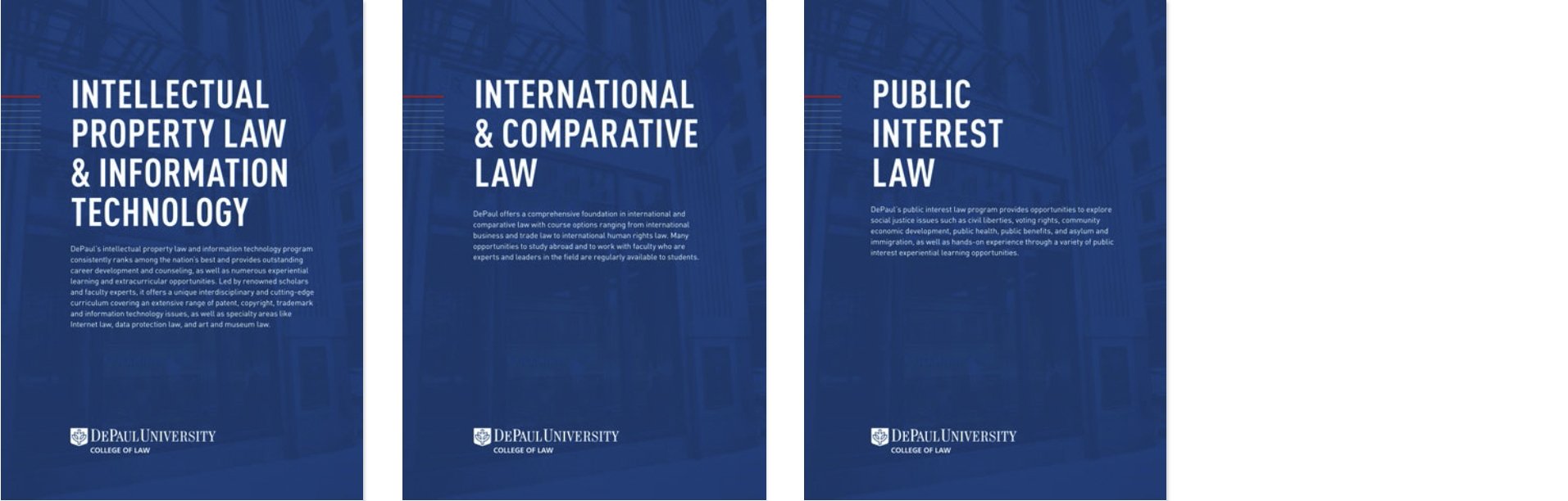 Brochures Admission & Aid College of Law DePaul University, Chicago